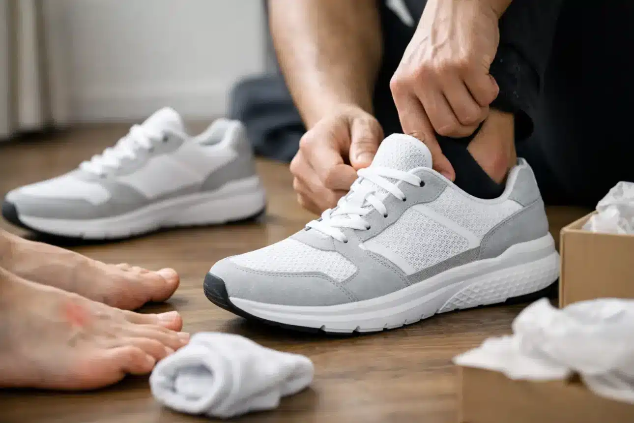 How to break in sneakers without wrecking your feet